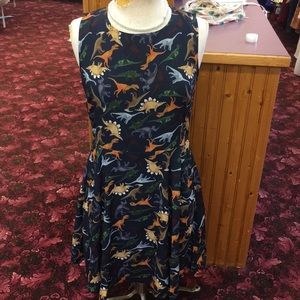 Dinosaur vintage inspired dress with pockets!!!